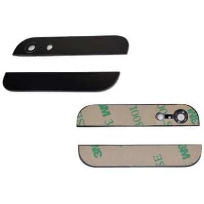 Bild von Top-Bottom Glass For iPhone 5 - Black