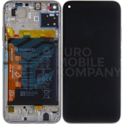 Bild von Huawei P40 Lite (JNY-LX1) OEM Service Part Screen Incl. Battery (02353KFV) - Breathing Crystal