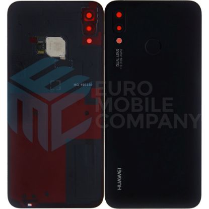 Bild von Huawei P20 Lite (ANE-L21) OEM Service Part Battery cover + Fingerprint - Midnight black 02351VPT