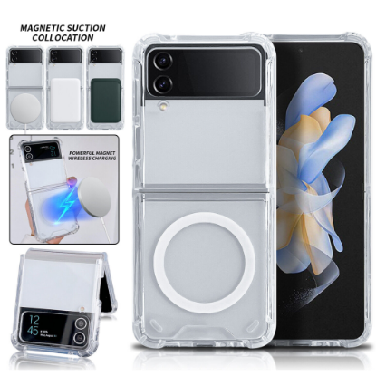 Bild von Samsung Galaxy Flip 3 Magnetic Folding Clear Case - Transparent