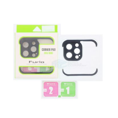 Bild von Furlo TPU Camera Lens &amp; Corner Pad Protector Frame For iPhone 11 - Black