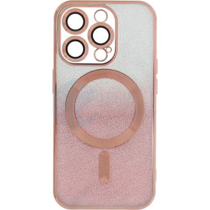 Bild von Gilter &amp; Glossy TPU Case For iPhone 15 - Silver Pink