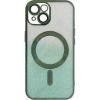 Bild von Gilter &amp; Glossy TPU Case For iPhone 15 Pro - Silver Green