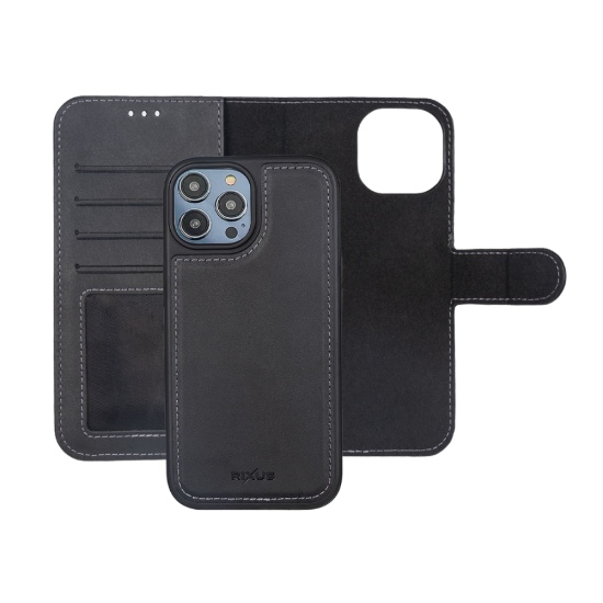 Bild von Rixus Duo Magnetic Detachable Wallet For iPhone 13 - Black