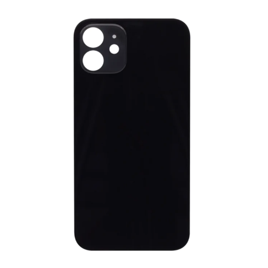 Bild von For iPhone 12 Extra Glass Black (Enlarged Camera Frame) (excl. Logo)