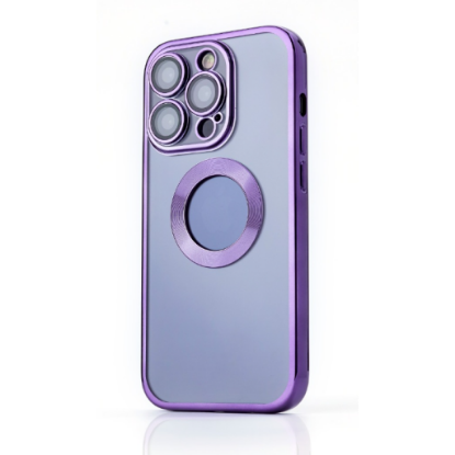 Bild von NY Glossy Phone &amp; Camera TPU Case For iPhone 15 Plus - Dark Purple