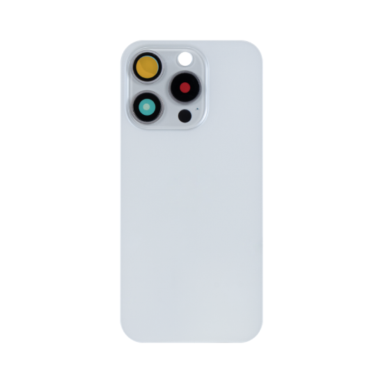 Bild von For iPhone 15 Pro Extra Glass White Titanium (Enlarged Camera Frame) (excl. Logo)