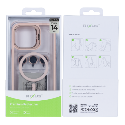 Bild von Rixus Classic 03 Case With MagSafe For iPhone 15 - Light Pink