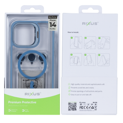 Bild von Rixus Classic 03 Case With MagSafe For iPhone 14 Pro Max - Light Blue