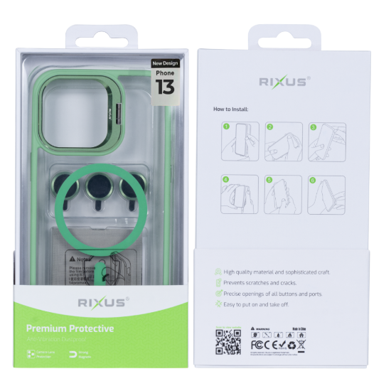 Bild von Rixus Classic 03 Case With MagSafe For iPhone 13 - Light Green