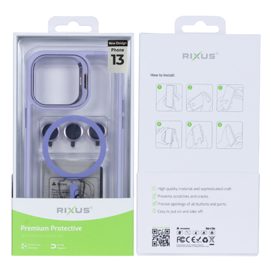 Bild von Rixus Classic 03 Case With MagSafe For iPhone 13 - Light Purple