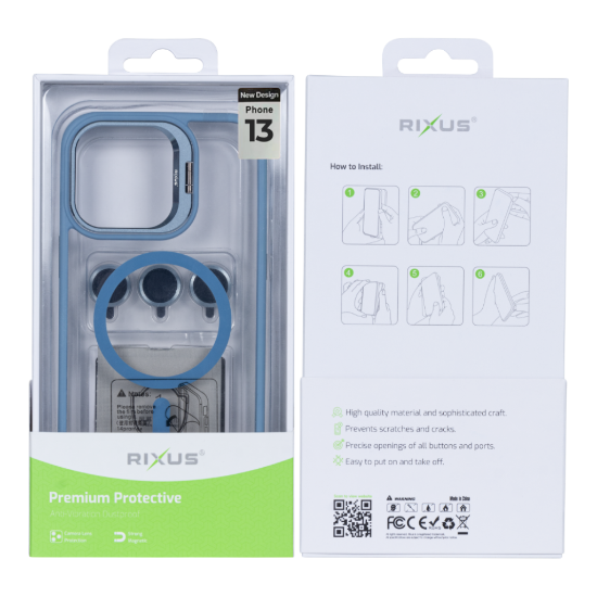 Bild von Rixus Classic 03 Case With MagSafe For iPhone 13 - Light Blue