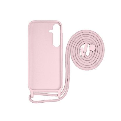 Bild von Rixus For Samsung Galaxy S24 5G S921B TPU Necklace Cord Cover Pink