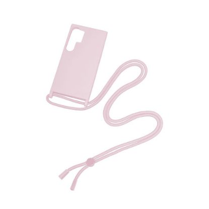 Bild von Rixus For Samsung Galaxy S24 Ultra 5G S928B TPU Necklace Cord Cover Pink