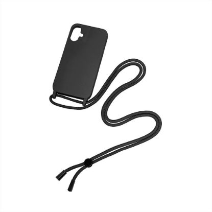 Bild von Rixus For Samsung Galaxy A05 A055F TPU Necklace Cord Cover Black