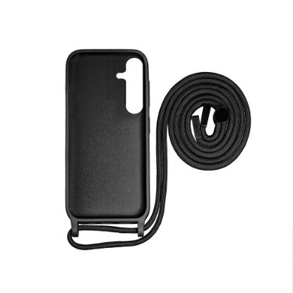 Bild von Rixus For Samsung Galaxy A15 5G TPU Necklace Cord Cover Black