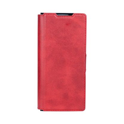 Bild von Rixus Wallet Case For Samsung Galaxy Z Fold 4 With Pen Holder Red