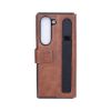 Bild von Rixus Wallet Case For Samsung Galaxy Z Fold 5 With Pen Holder Brown