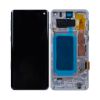 Bild von Samsung Galaxy S10 G973F Display And Digitizer With Frame Prism White Refurbished