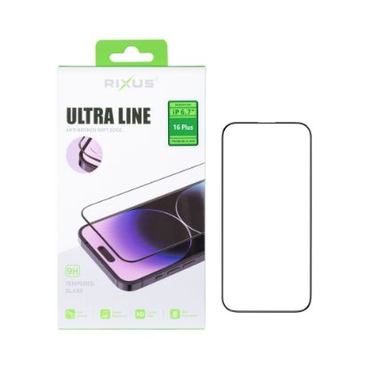 Bild von Rixus Ultra Thin Tempered Glass For iPhone 16 Pro Max