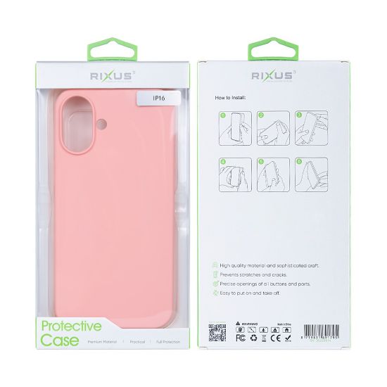 Bild von Rixus Soft TPU Phone Case With MagSafe For iPhone 16 Pink