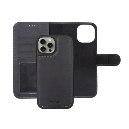 Bild von Rixus Duo Magnetic Detachable Wallet Black For iPhone 16 Pro Max