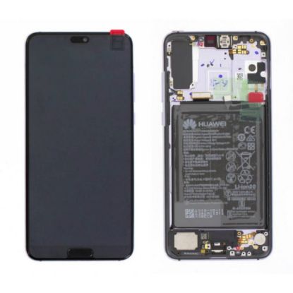 Bild von Huawei P20 Pro 02351WTU (CLT-L09/ CLT-L29) OEM Service Part Screen Incl. Battery - Purple/Twilight