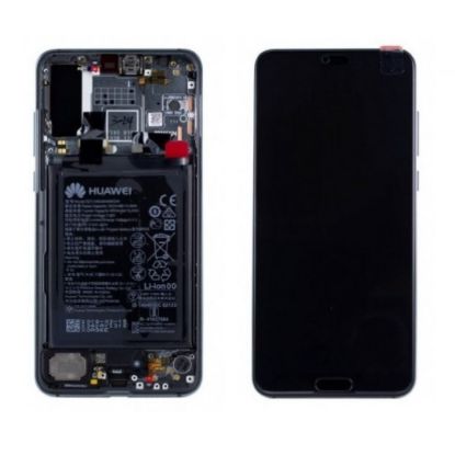 Bild von Huawei P20 Pro 02351WTP (CLT-L09/ CLT-L29) OEM Service Part Screen Incl. Battery - Midnight Blue