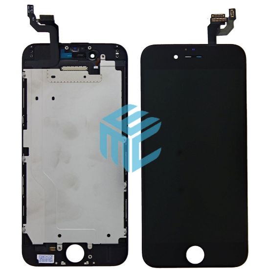 Bild von iPhone 6 Display + Digitizer + Metal Plate, OEM Replacement Glass - Black