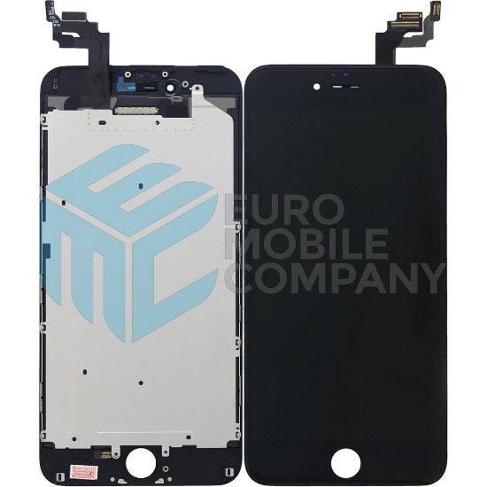 Bild von iPhone 6 Plus Display + Digitizer + Metal Plate, Complete OEM Replacement Glass - Black