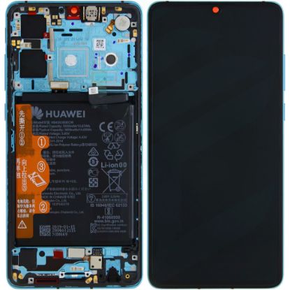 Bild von Huawei P30 OEM Service Part Screen Incl. Battery New Edition (02354HRH) - Aurora Blue