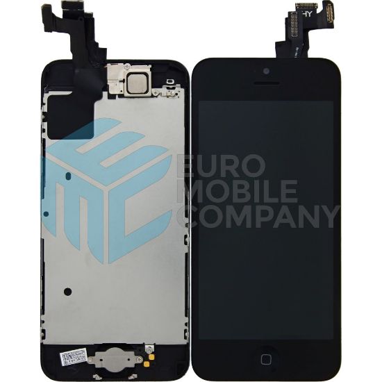 Bild von iPhone 5C Display + Digitizer, Pre Assembled A+ High Quality - Black