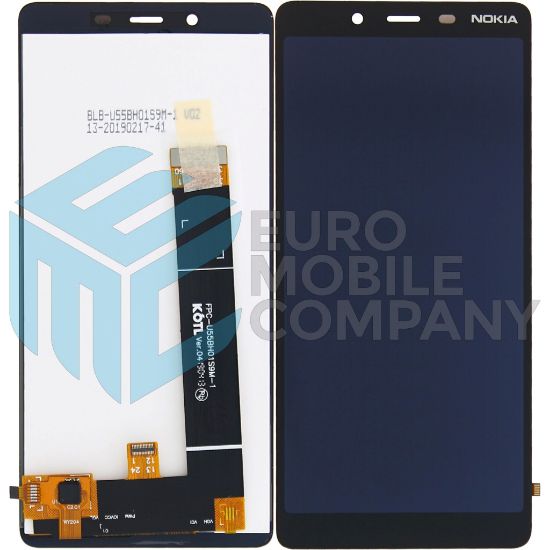 Bild von Nokia 1 Plus Display + Digitizer Complete - Black