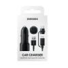 Bild von Samsung Dual USB Port Car Charger (15W) + Type-C &amp; Micro USB Cable EP-L1100WBEGEU