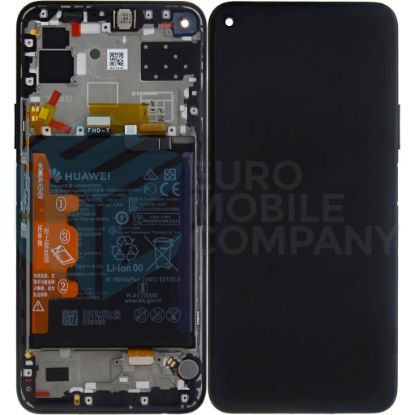 Bild von Huawei P40 Lite 5G (CDY-NX9A) OEM Service Part Screen Incl. Battery (02353SUN) - Black