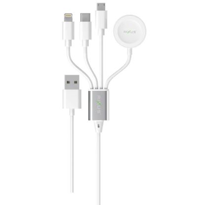 Bild von Rixus RXU843 4-1 Charging Cable 120CM White