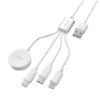 Bild von Rixus RXU843 4-1 Charging Cable 120CM White