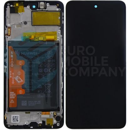 Bild von Huawei P smart 2021 (PPA-L22B) EM Service Part Screen Incl. Battery 02354ADC - Black