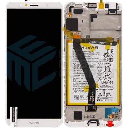 Bild von Huawei Y6 2018 / Honor 7A OEM Service Part Screen Incl. Battery (02351WLK) - White