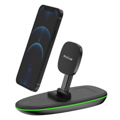 Bild von Rixus RXWC43 3-1 Foldable Wireless Charger Station