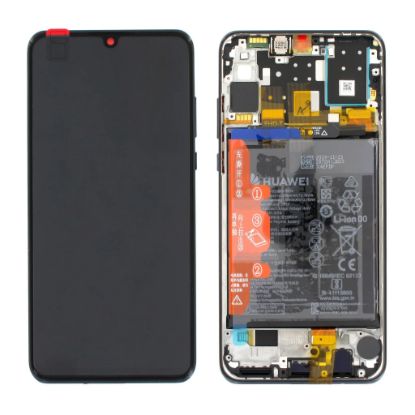 Bild von Huawei P30 Lite New Edition (MAR-L21BX) OEM Service Part Screen Incl. Battery (02353FPX) - Black