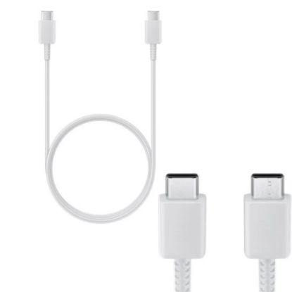 Bild von Samsung 3A C to C 1.0m Data Cable (EP-DA705BWE) Bulk - White