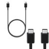 Bild von Samsung 3A C to C 1.8m Data Cable (EP-DW767JBE) Bulk - Black