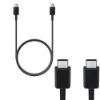 Bild von Samsung 3A C to C 1.8m Data Cable (EP-DW767JBE) Bulk - Black