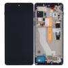 Bild von Motorola Edge 20 Pro (XT2153) Display And Digitizer With Frame (5D68C19377) - Blue Vegan Leather