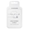 Bild von Samsung Combo Cable EP-DG930DWEGWW - USB-C &amp; MicroUSB - 1.5m - White