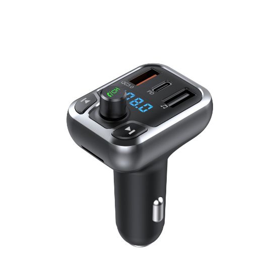 Bild von Rixus Bluetooth FM Transmitter QC30 + Type C Dual Fast Charge RXBT25