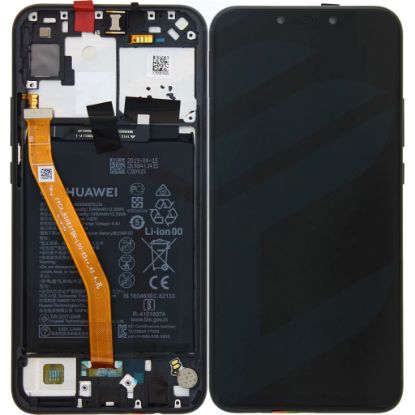 Bild von Huawei P Smart Plus (INE-LX1) OEM Service Part Screen Incl. Battery (02352BUE) - Black