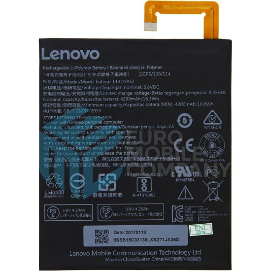 Bild von Lenovo Tab 2 A8-50 Battery L13D1P32 - 4290mAh