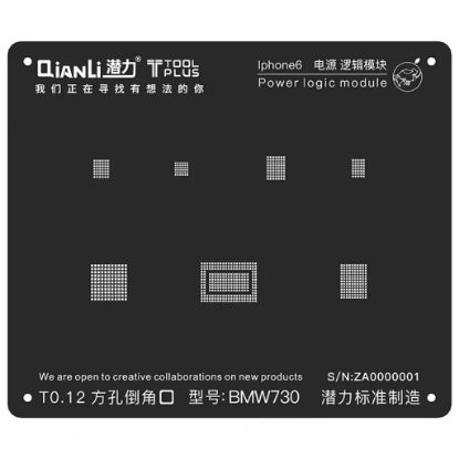 Bild von QianLi 3D iBlack iPhone 6 Power Logic Module BGA Reballing Stencil